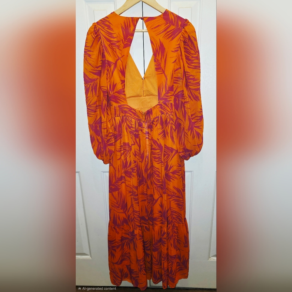 Toccin V-Neck Long Sleeve Maxi Dress- Size 4- NWT(not original tag)🧡 - Picture 7 of 9